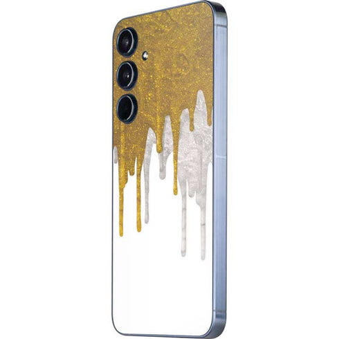 Paint Splatter Gold Galaxy A35 5G Skin